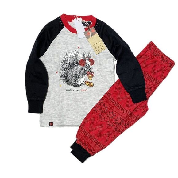 Mode Choc Infant PYJAMA MOTIF NOEL 2-Piece Set - Picture 4 of 4